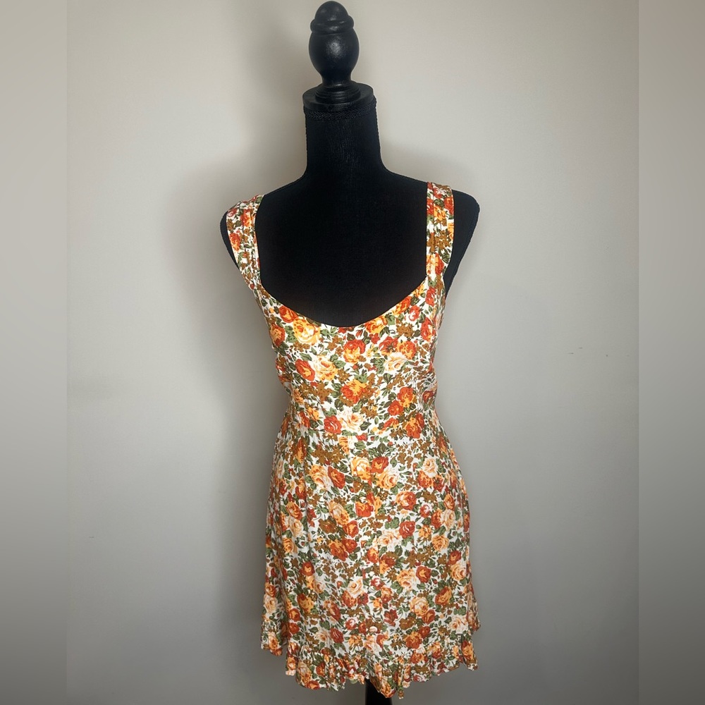 Faithful the brand le rose floral print dress
